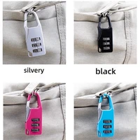 Mini Alloy 3 Digit Combination Code Number Lock Zipper Bag Lock Password Padlock Luggage Code Lock Handbag Anti-Theft Lock - Image 6