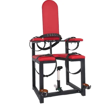 BDSM Queen Sex Chair BDSM Bondage CBT Puntelli di regolazione del telaio Manette Mobili Giocattoli sessuali per coppie Adulti 18+