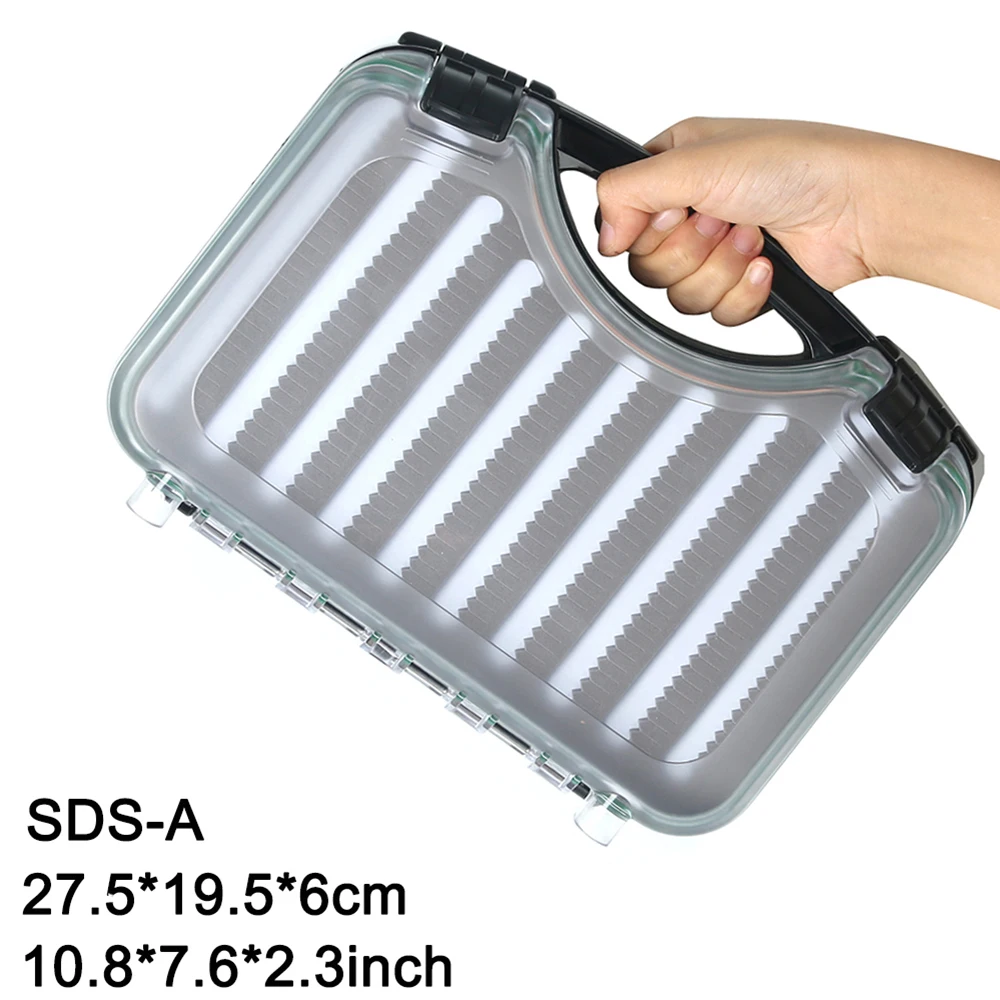 Accessorio Pescatore Scatola Per Mosche Da Pesca Impermeabile Doppio Lato Con Inserti In N 1123428 - Foto 6