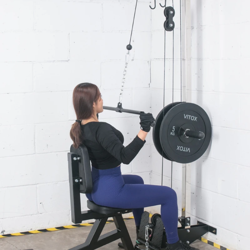 

Multi-functional wall high and low pull trainer, rowing deadlift training, chest muscles, big flying bird fitness