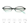 2023 Fashion Retro Blue Green Oval Small Frame Short Sighted Glasses Women's Anti Blue Light Glasses New Style Myopia Eyeglasses 6