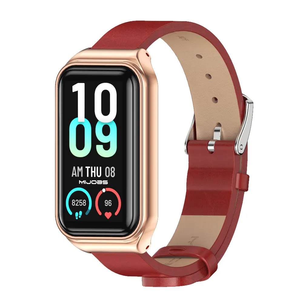Leather Strap For Amazfit Band 7 Global Version Smart Bracelet Band For Amazfit Band 7 Wristband Smartwatch Correa
