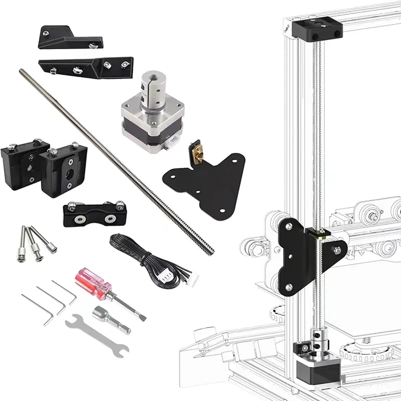 Dual Z Axis Lead Screw Upgrade Kit 34 Stepper Motor Creality Ender 3 CR-10 dual Z axis upgrade kit for Ender 3 Pro 3D printer dual z axis lead screw upgrade kits high precision printing 42 34 stepper motor lead screw for ender3 serise and cr10 serise