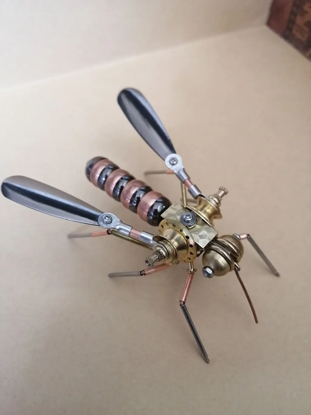 

Steampunk Style 3D Mechanical Insect Full Metal Mosquito model kit Bionic Scout Mecha - Finished Product