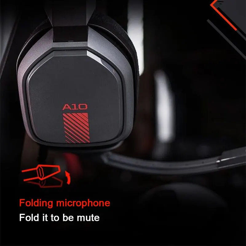 Wired gaming headset Logitech Astro A10 Over Ear Gaming Headset with Cable Esports Mike Thunder Wear Stereo Listening Voice Debate Bit