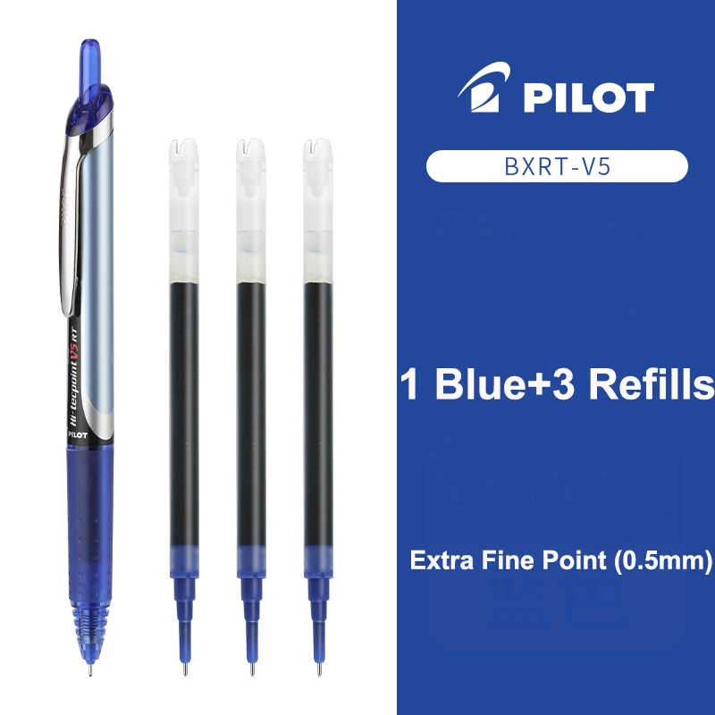 Pilot, Precise V5 RT Refillable & Retractable Rolling Ball Pens, Extra Fine  Point 0.5 mm, Black, Pack of 12