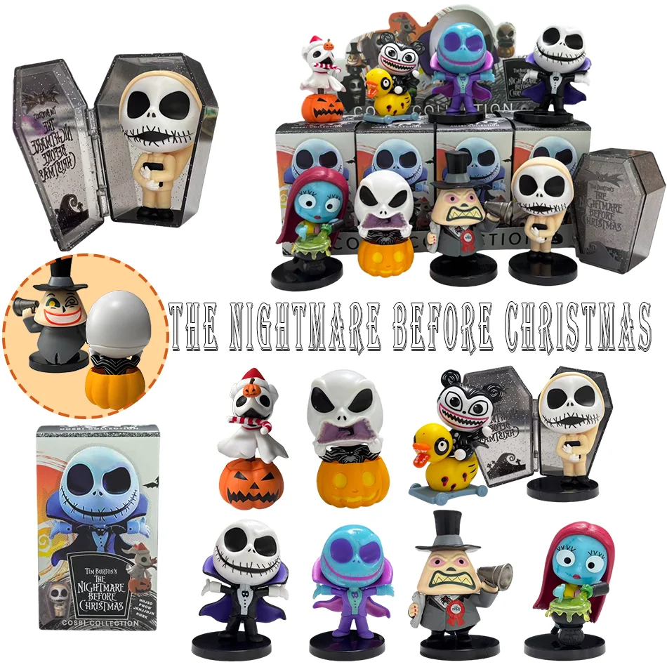 Hot Toys The Nightmare Before Christmas Blind Box Figuren Jack Sally Cosbi Collection Series Figurenpuppe Feiertagsdeko Geschenke
