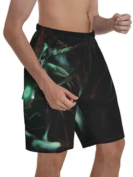 Шорты для плавания Subnautica мужские, милые пляжные короткие штаны с принтом горячая Распродажа, плавки оверсайз