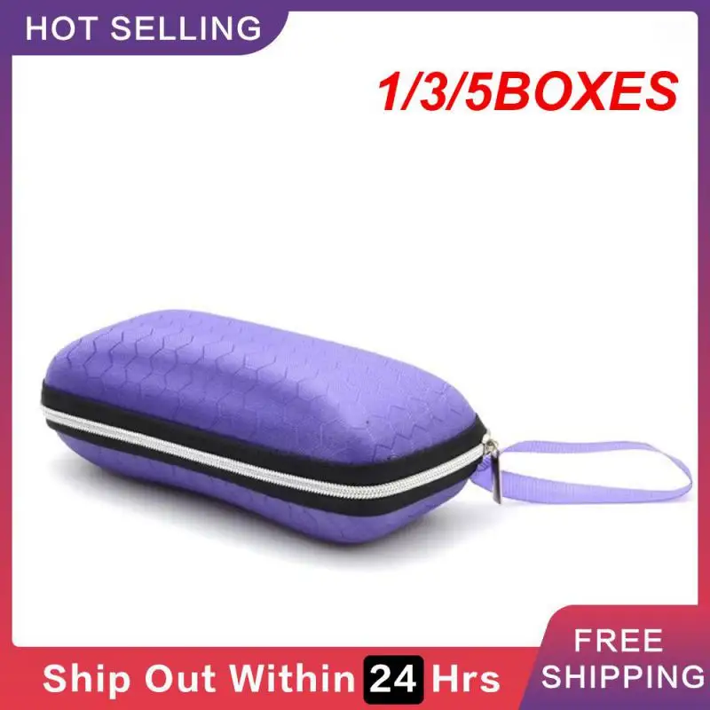 

1/3/5BOXES Sunglasses Zipper Box Multicolor Portable Glasses Accessories Antique Storage Boxcase Home Storage