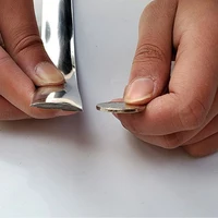  3C/5C Chrome  Trim PVC Universal  Auto Door Bumper Scratch-Proof Protector StickersAnti-Collision Tape Car Door Edge Guard 6