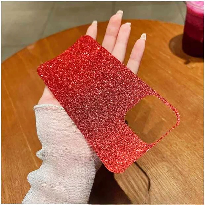 Luxury DIY Glitter Phone Case with Flash Stickers - Thin Cover Accessory