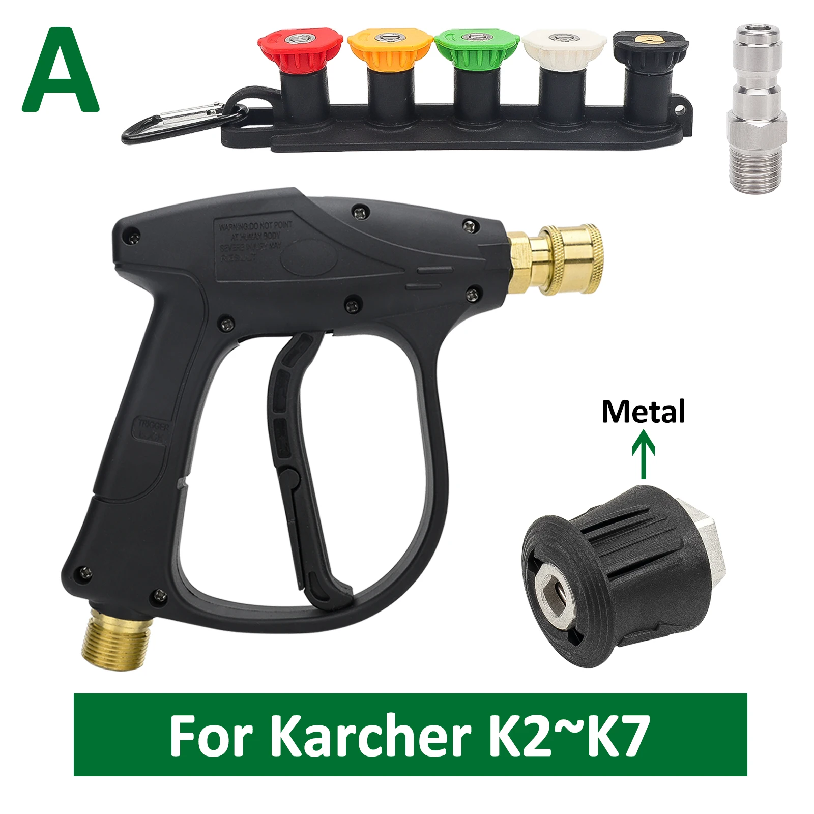 High-Performance Pressure Washer Water Gun with Quick-Connect Nozzles