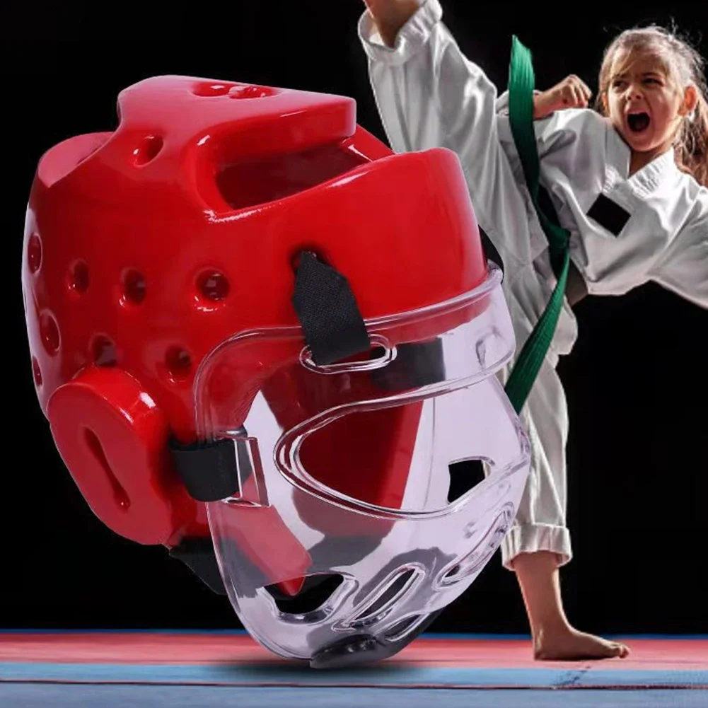 Description Picture 3 of itemProfessional Taekwondo head protector MMA Helmet Muay Thai Boxing Taekwondo Karate Guard Head WTF Kickboxing