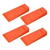 ipiip 4 Piece Buckling Wedges Felling Orange Plastic Cleaving Chainsaw Tree Cut 1
