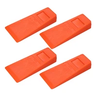 ipiip 4 Piece Buckling Wedges Felling Orange Plastic Cleaving Chainsaw Tree Cut 1