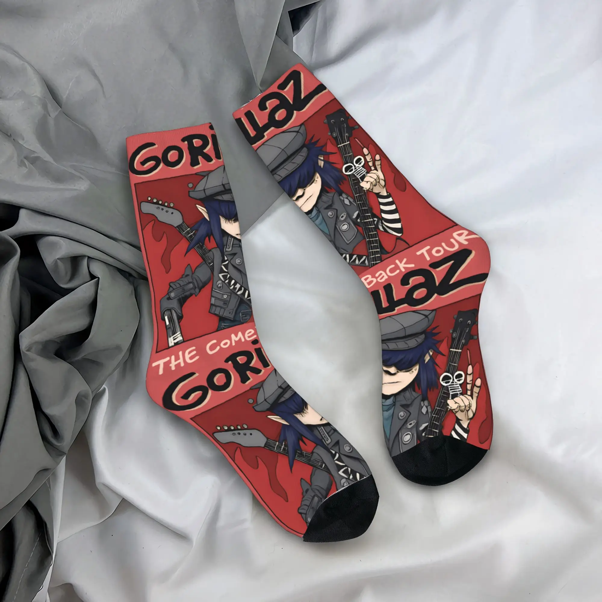 Gorillaz Autumn Rock Band Fun High-Quality Anti-Skid Skate Socks