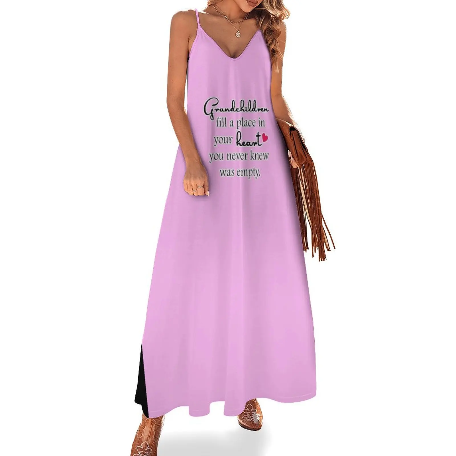 

Grandchildren Fill Your Heart Sleeveless Dress dresses for womens 2024 Women's dress
