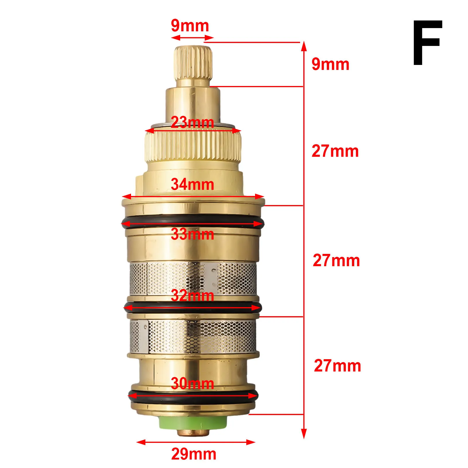 Brass Replacement Thermostatic Spool Cartridge Bath Mixer Faucet Shower Valve Repair Kit Bathroom Accessories Home Hardware 2