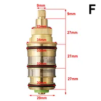 Brass Replacement Thermostatic Spool Cartridge Bath Mixer Faucet Shower Valve Repair Kit Bathroom Accessories Home Hardware 2
