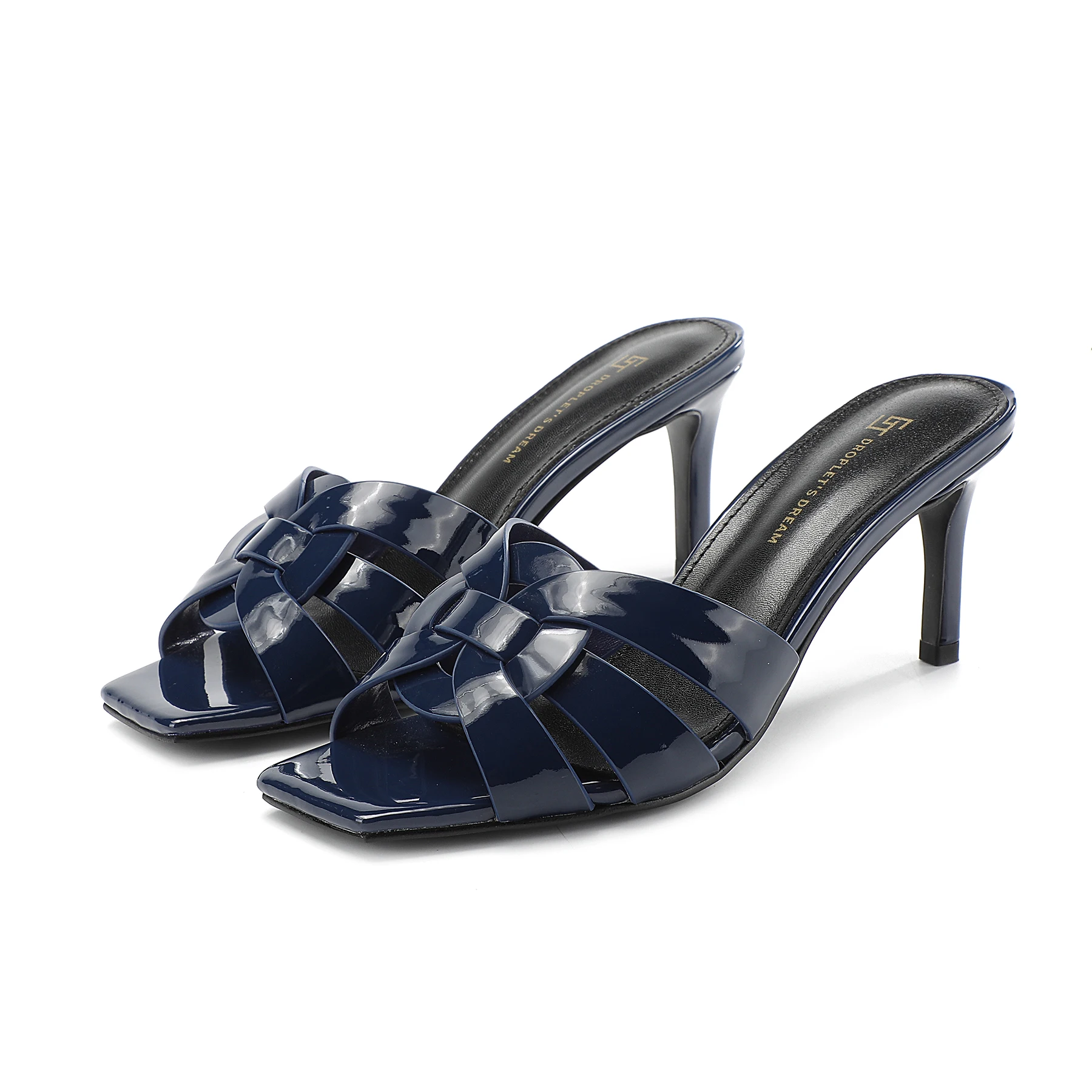 Summer Ladies Slippers Luxury High Heels Designer Elegant Women's Shoes Fashion Leather Stiletto Plus Size Women's Shoes 34-43