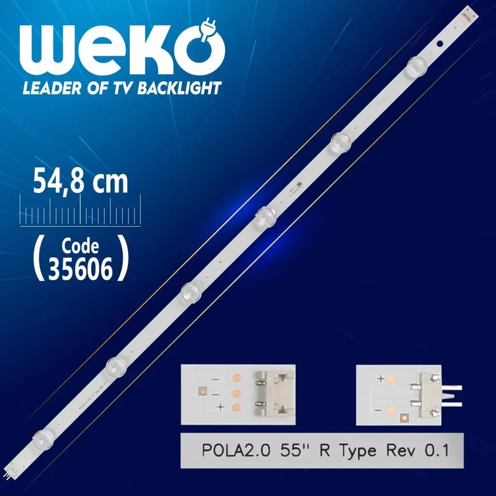 Per Lg Innotek Pola2.0 55 R-Type Rev 0.1 - 6 Ledli (Wk-307)