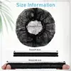 Disposable Shower Cap 100Pcs Elastic No Woven Hair Head Cover Nets Large Dustproof Hair Caps Makeup DIY Hair Dye Tatoo  Bath Cap 2