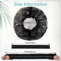 Disposable Shower Cap 100Pcs Elastic No Woven Hair Head Cover Nets Large Dustproof Hair Caps Makeup DIY Hair Dye Tatoo  Bath Cap 2