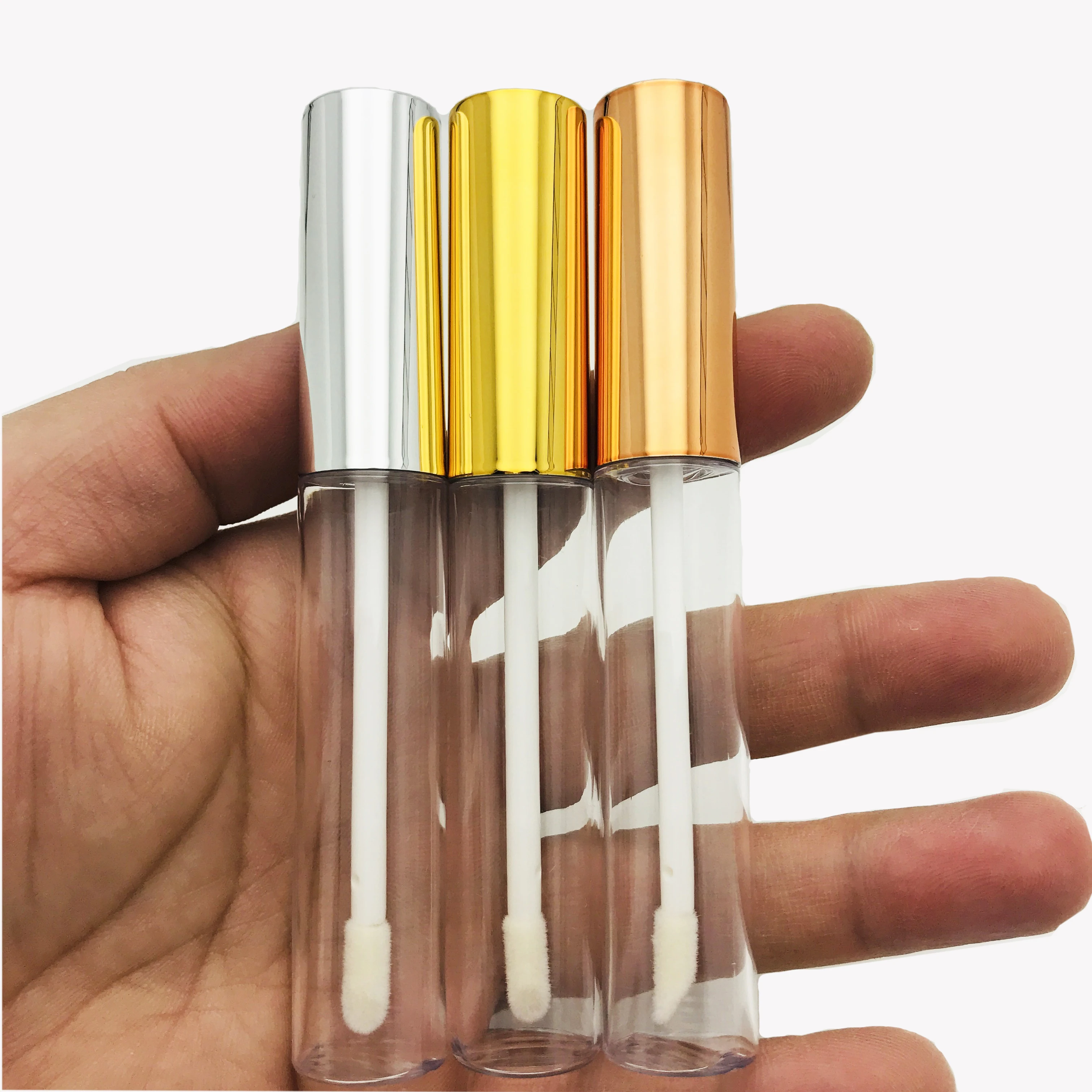 새로운 10ml 리필 형 립글로스 튜브 빈 립밤 용기 투명 플라스틱 DIY 립스틱 병 메이크업 도구