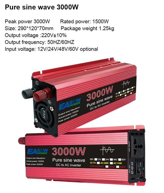 パワー インバーター1000w DC-AC 24V AC110V 60Hz パワー インバーター1000w DC-AC 24V AC110V 60Hz
