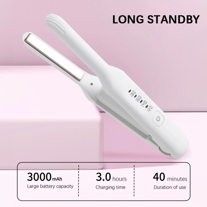 Multi-Purpose Curling Iron Dual-Use Narrow Iron Anti-Scald Flat Heating Hair Straightener For Men Women Hair Styling