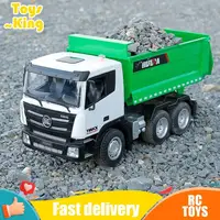 HUINA 1556 1/18 RC Truck Remote Controlled Car Dumper Crawler Tractor 6CH Engineering Vehicle Excavator Model Toys For Boys Gift 1