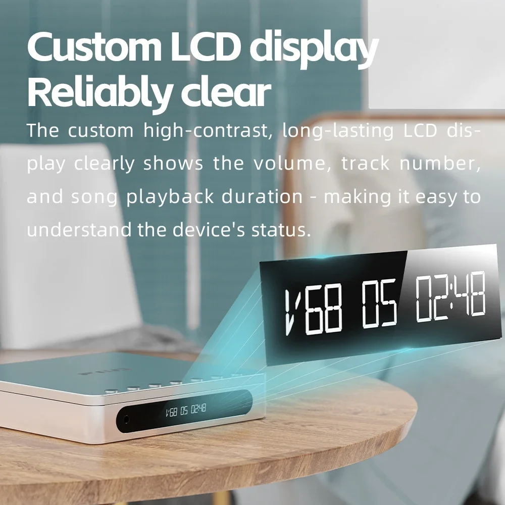 Portable CD Player FiiO DM13 Multifunctional with Long-Lasting Battery Supports USB Ripping Optical/coaxial/3.5mm/4.4mm