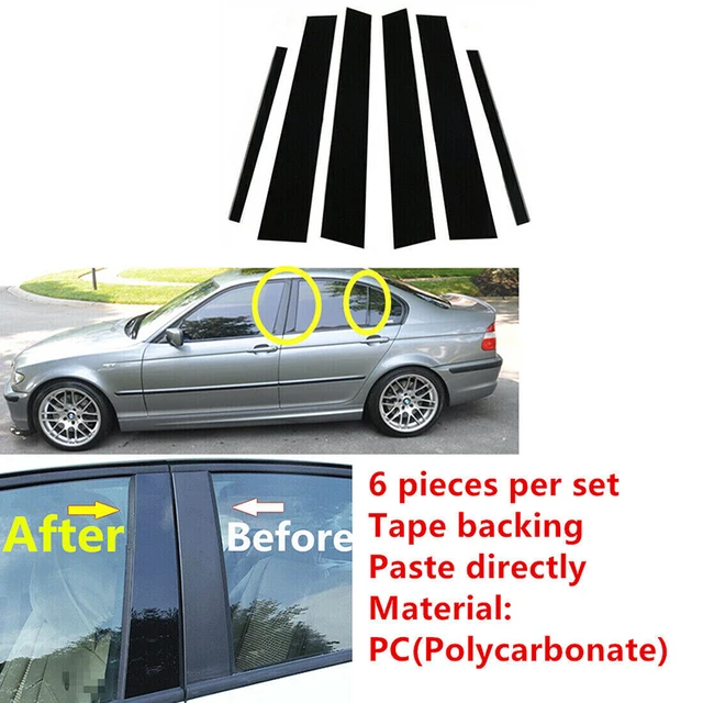 New Driver Side Rear Vent Glass For 1999-2005 BMW 323i/325i/328i/330i Sedan