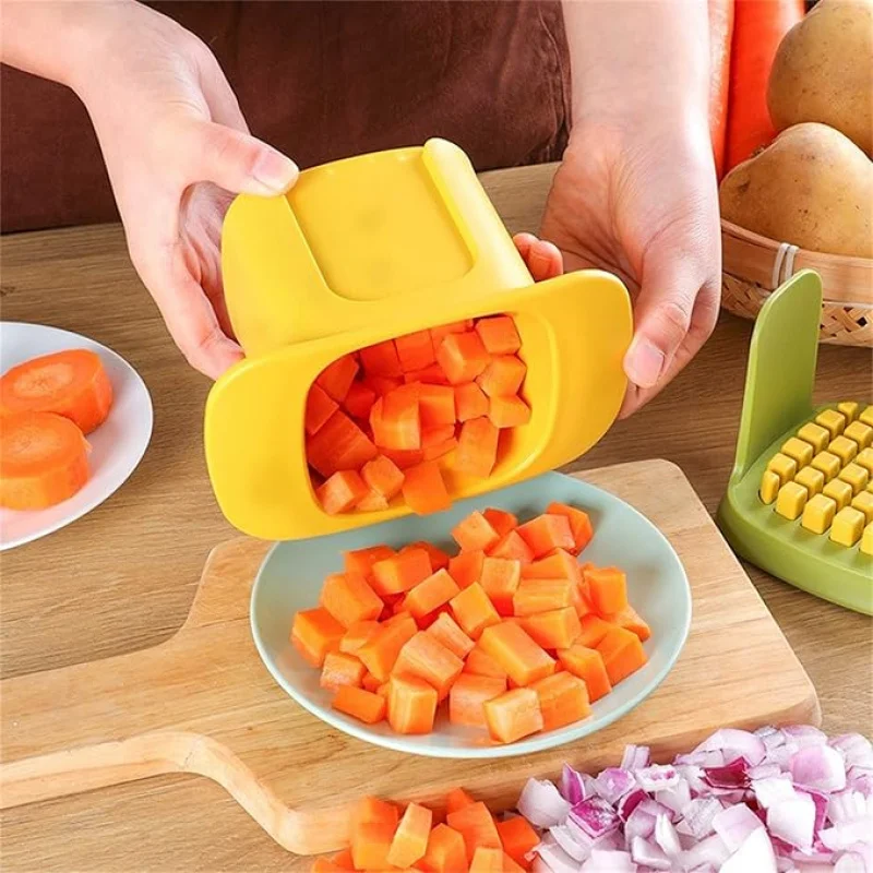 1pc Multifunctional vegetable chopper for cutting and slicing, vegetable chopper with container, manual pressure food slicer
