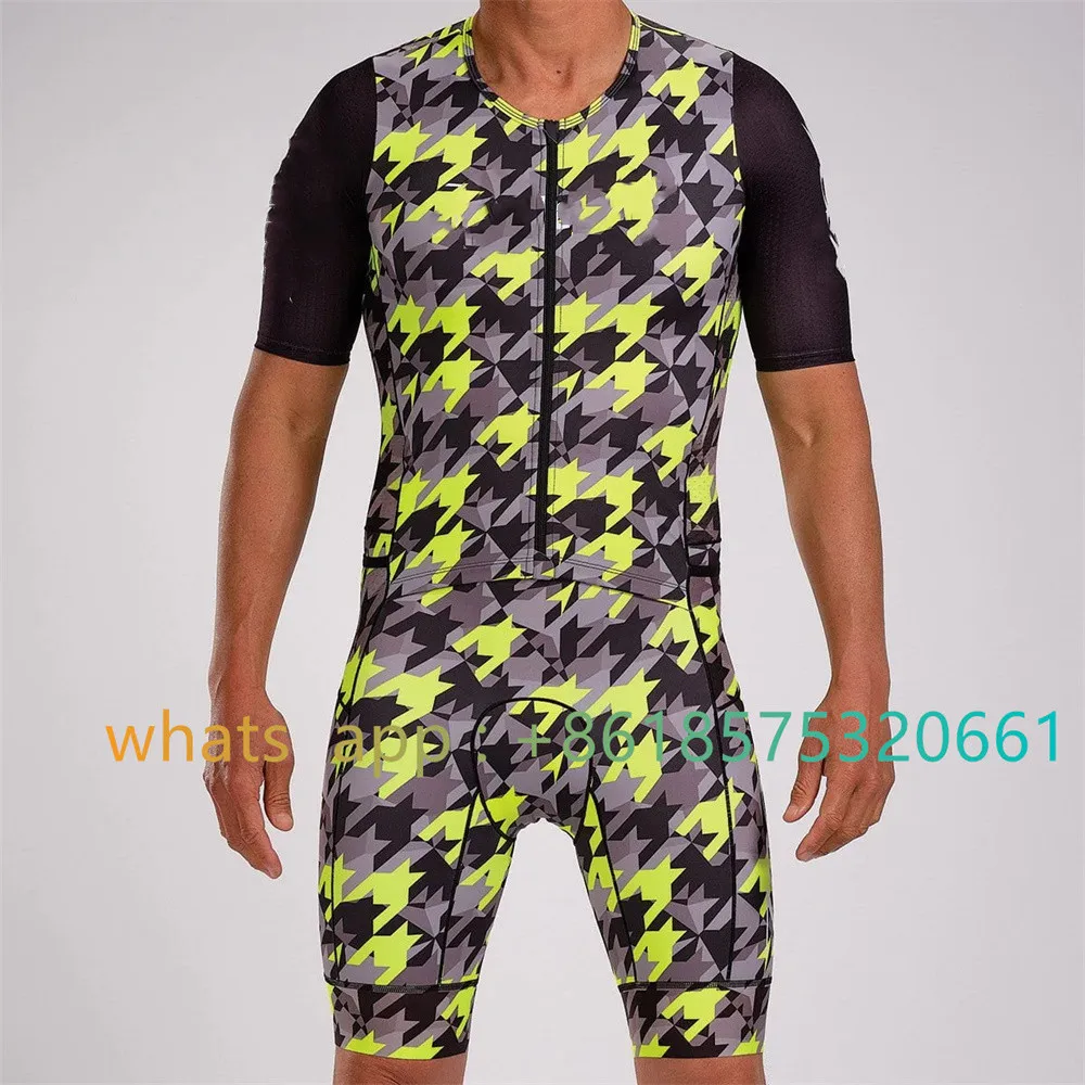 

zooteko Triathlon Suit Professional Clothing Cyclilng Skinsuit Running Speedsuit Swimming Team Jumpsuit Racing Apparel Bike Kits