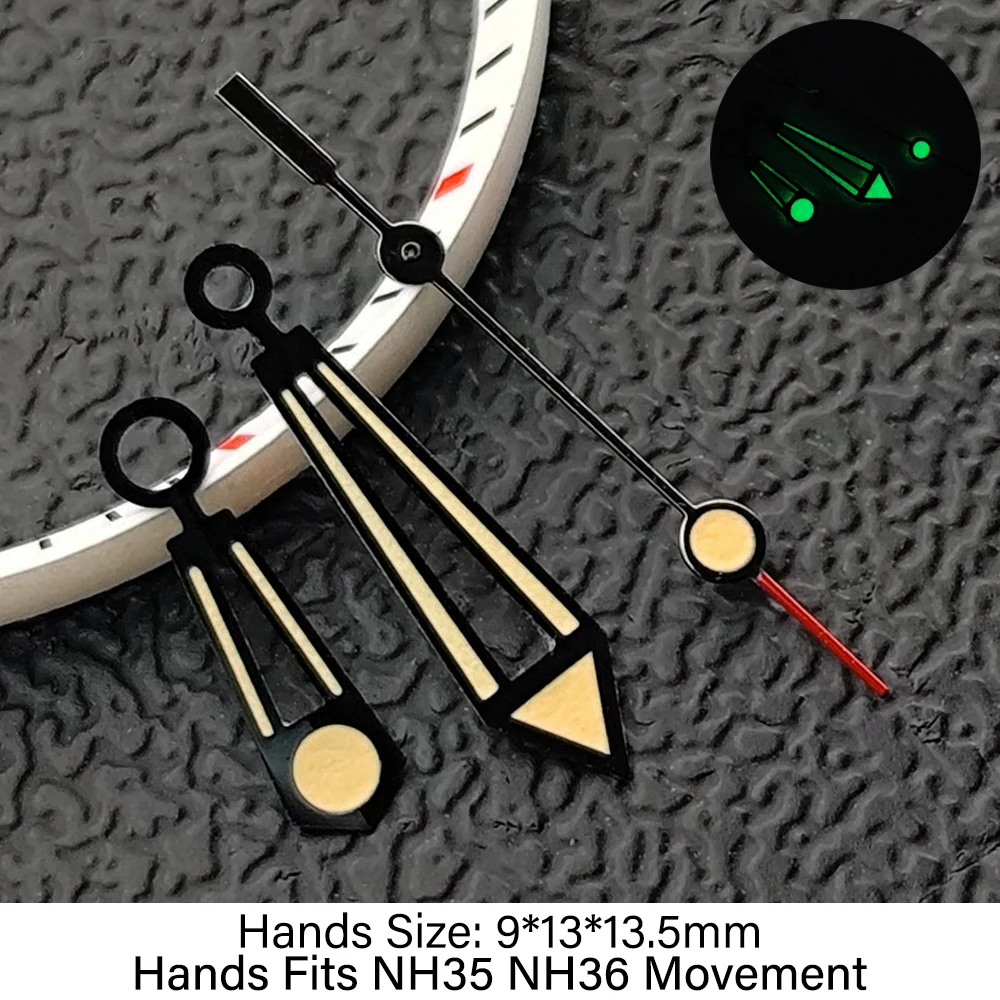 Green Luminous Watch Hands for Mechanical Movements - Replaceable Accessories