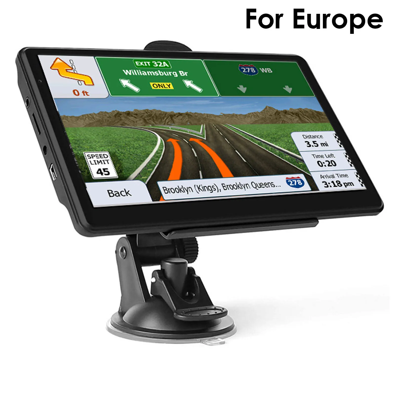 Car GPS Navigation 7 Inch Touch Screen GPS Navigator Truck Sunshade Sat Nav 256M+8G 2022 Europe Map GPS Navigators truck gps Vehicle GPS Systems