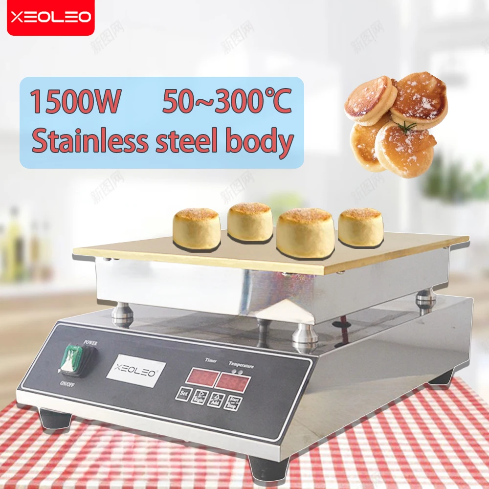 XEOLEO 1500W Commercial Single-Head Souffle Maker Machine Fluffy Pancake Maker Machine Fluffy Japanese Souffle Pancake