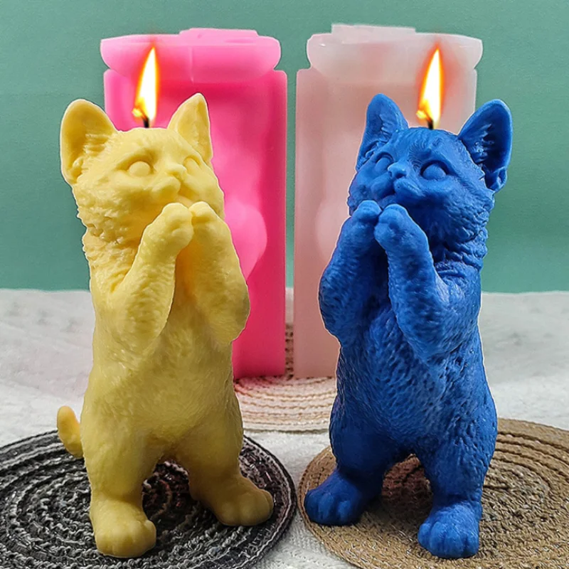 Moldes De Silicona Para Gatos Y Perros - Ideales Para Velas, Jabones Y Resina