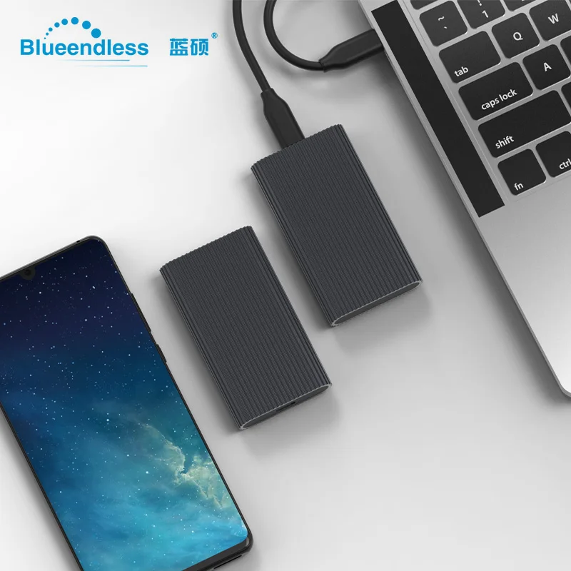 Blueendless Hdd Docking Station 2242/2260/2280 M.2 SSD Case Aluminum 2.5' Msata USB 3.0 External Hdd Caddy Box Nas Enclosure
