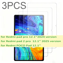Premium 3 - Pack Glass Screen Protector (Redmi pad2 pro 12.1)
