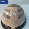 Bond Mono & Pu Front And NPU Back More Durable For Male Hair Prosthesis 100% Natural Human Hair Toupee Men Wig Exhuast Systems 4