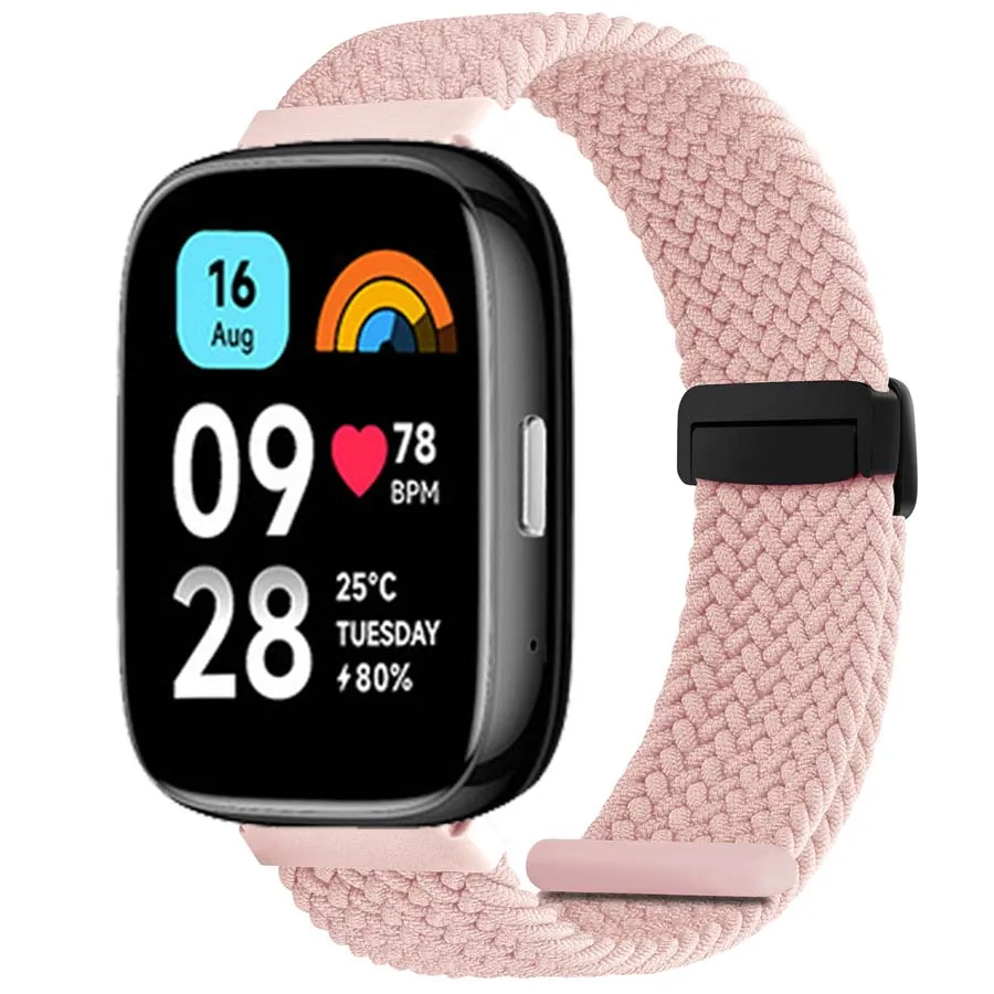 Braided Nylon Loop Wristband Bracelet