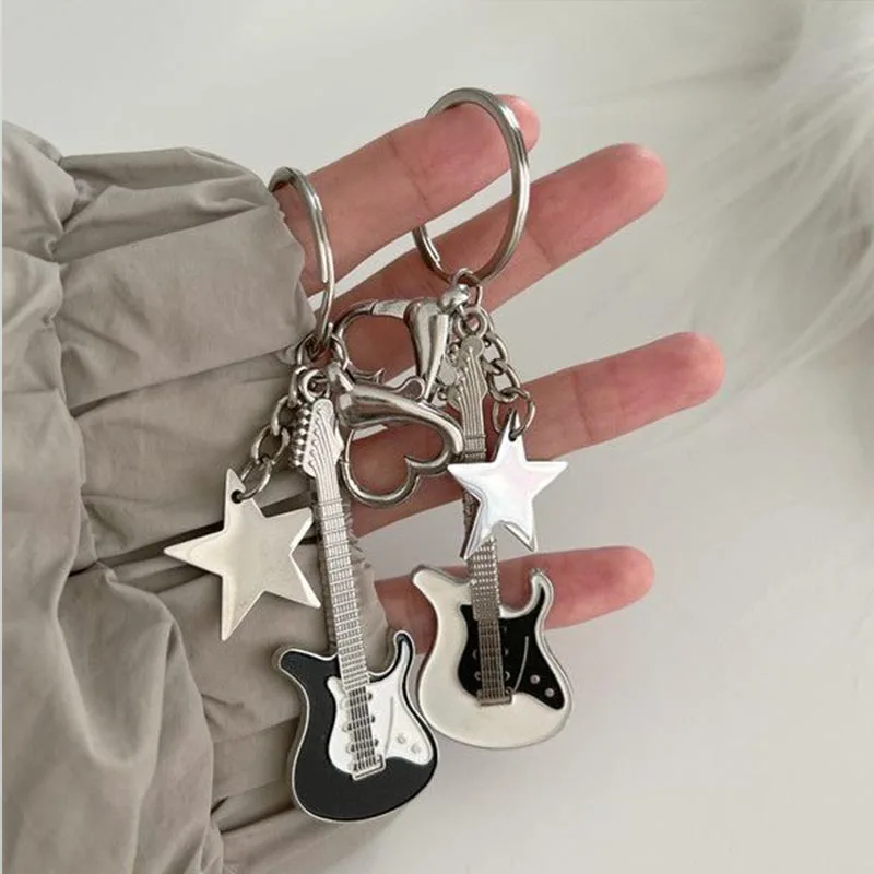 guitar key chain for men women accessories gift