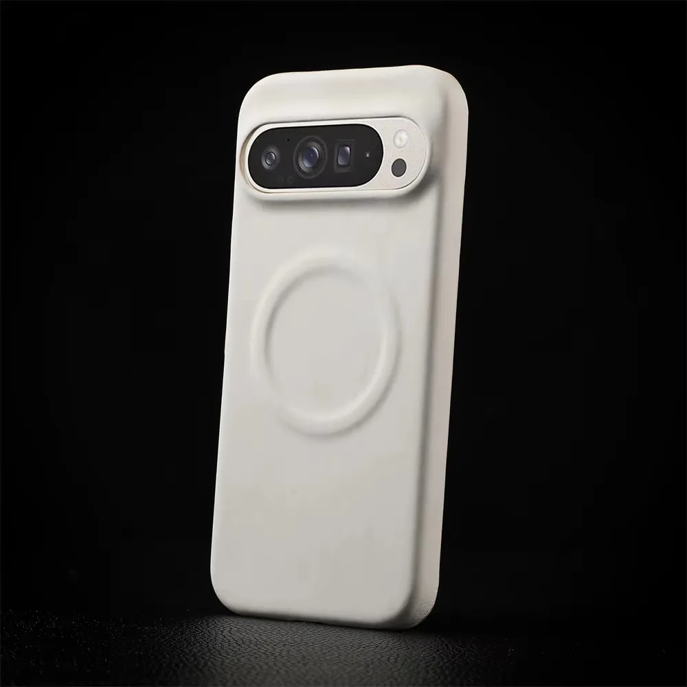 Luxury Sheepskin Leather Magnetic Phone Case - Shockproof Business Matte Hard Solid Cover