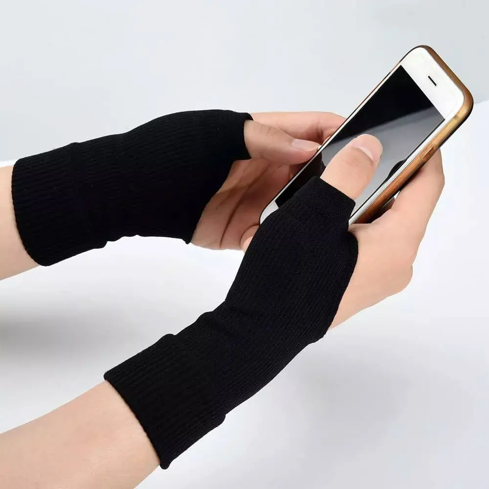 1 paar Handgelenk Daumen Kompression Arthritis Handschuhe Atmungsaktive Handgelenk Unterstützung Klammer Handgelenk Hülse Gestrickte Finger Daumen Verletzungen Pads – Detail 4