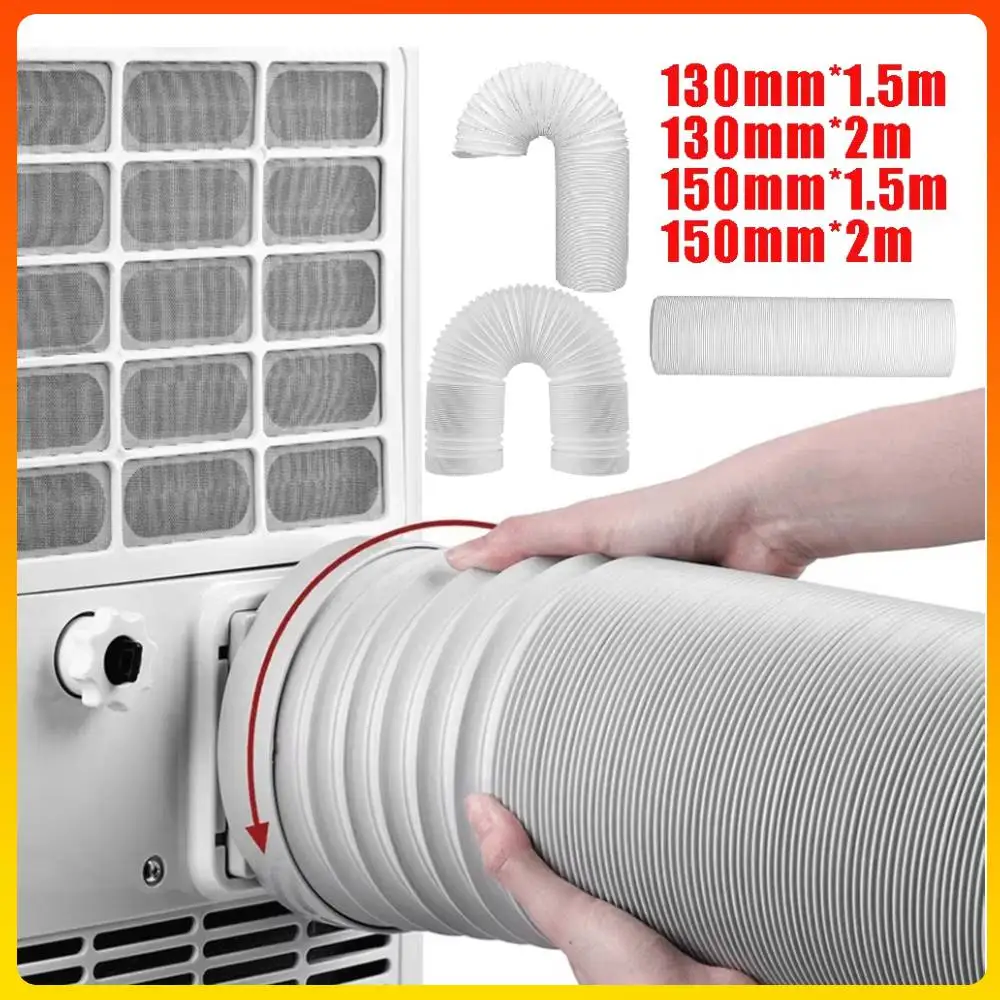 150/130MM Vent Hose Duct Outlet Flexible Mobile Air Conditioning Accessories Telescopic Heat Exhaust Pipe Thickened Exhaust Pipe