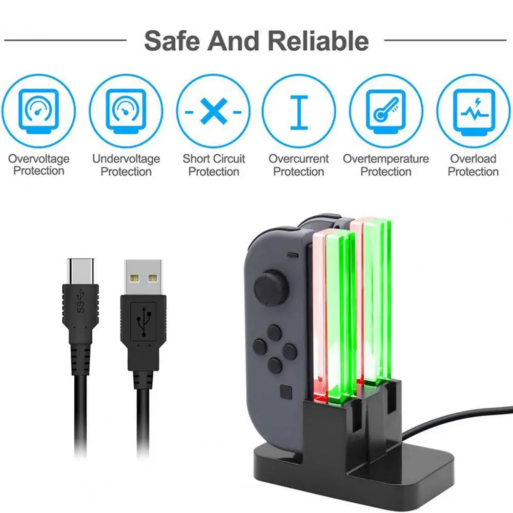 

Зарядное устройство для Nintendo Switch на два сиденья Oled с кабелем 30 см