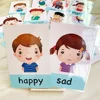 Baby Montessori Toys Emotion Weather Learning Card Cartoon English Flash Cards Kids Learning Toys Educational Toys for Children 1