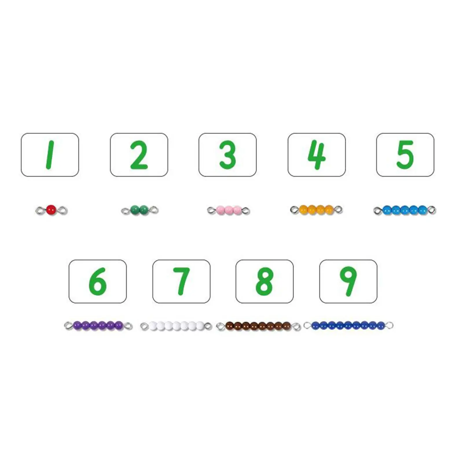 Wooden Math Teaching Toys Montessori Checker Board Beads Mathematics Teaching Aid Number Counting Preschool Learning Toy for Boys Girls Children Kids